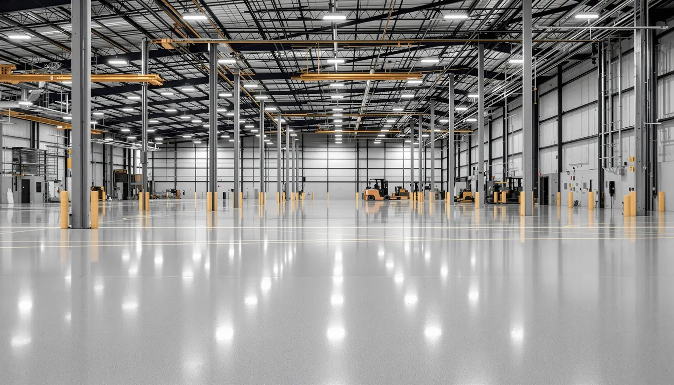 Warehouse concrete floor installation in a Kansas City Northland commercial building